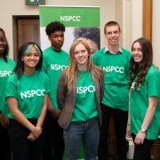 Chantelle (right) with others on the Young People’s Board for Change