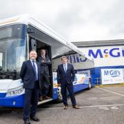McGill's owners James and Sandy Easdale with chief executive Ralph Roberts