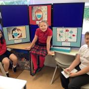 Pupils' creations were showcased during a special exhibition at the school