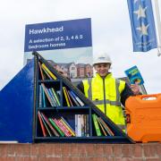 Little Library designed by trainee Nathan Armour at Miller Homes’ Hawkhead development in Paisley
