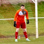 Danny McBeth had to play in goals for Burgh on Saturday