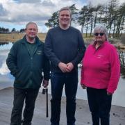 Tom Arthur was given a tour of Lapwing Lodge Outdoor Centre by Bobby Woods and Hilary Graham