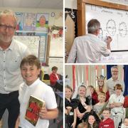 Schoolkids enjoy special visit from Horrible Histories illustrator