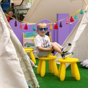 Youngster Leo Duncan, aged four, from Paisley is having a great time at the Braehead Summer Festival of Fashion Food and Fun, which runs every day until July 30