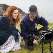 Kerry Browne with cinematographer Jon Burton