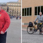 Man loses 6st after struggling to keep up with 78-year-old dad on his bike