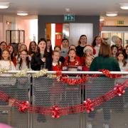 Bridge of Weir School Choir entertained visitors during the event