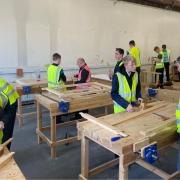 The opportunity was organised as part of the Level 5 Foundation Apprenticeship in Construction at West Scotland College's Paisley campus