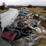 Stock image of fly-tipping
