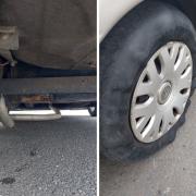 'Worst we have seen': Cops stop driver with 'deformed' tyre