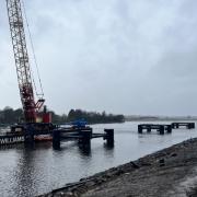 Work on major new road bridge over River Clyde takes step forward