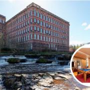 Inside the flat up for sale in an iconic Paisley building