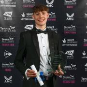 Dylan Galloway, 18, was honoured at the Tennis Scotland Awards 2024