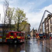 Blaze at four-storey building on busy street sparked 999 response