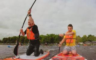 Paddleboarders make a splash at fun event